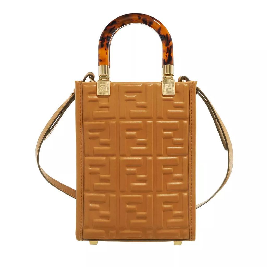 Satchels - Sunshine Mini Shopping Bag FF - brown - Satchels for ladies