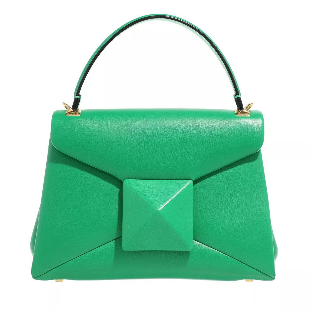Tote Bags - One Stud Satchel Bag - green - Tote Bags for ladies