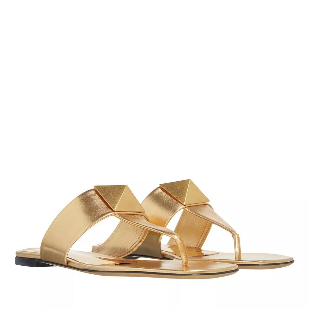 Sandals - Leather Sandals - gold - Sandals for ladies