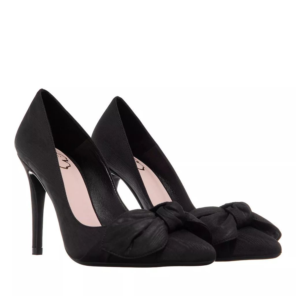 Sandals - Hyana Moire Satin Bow 100Mm Court Shoe - black - Sandals for ladies