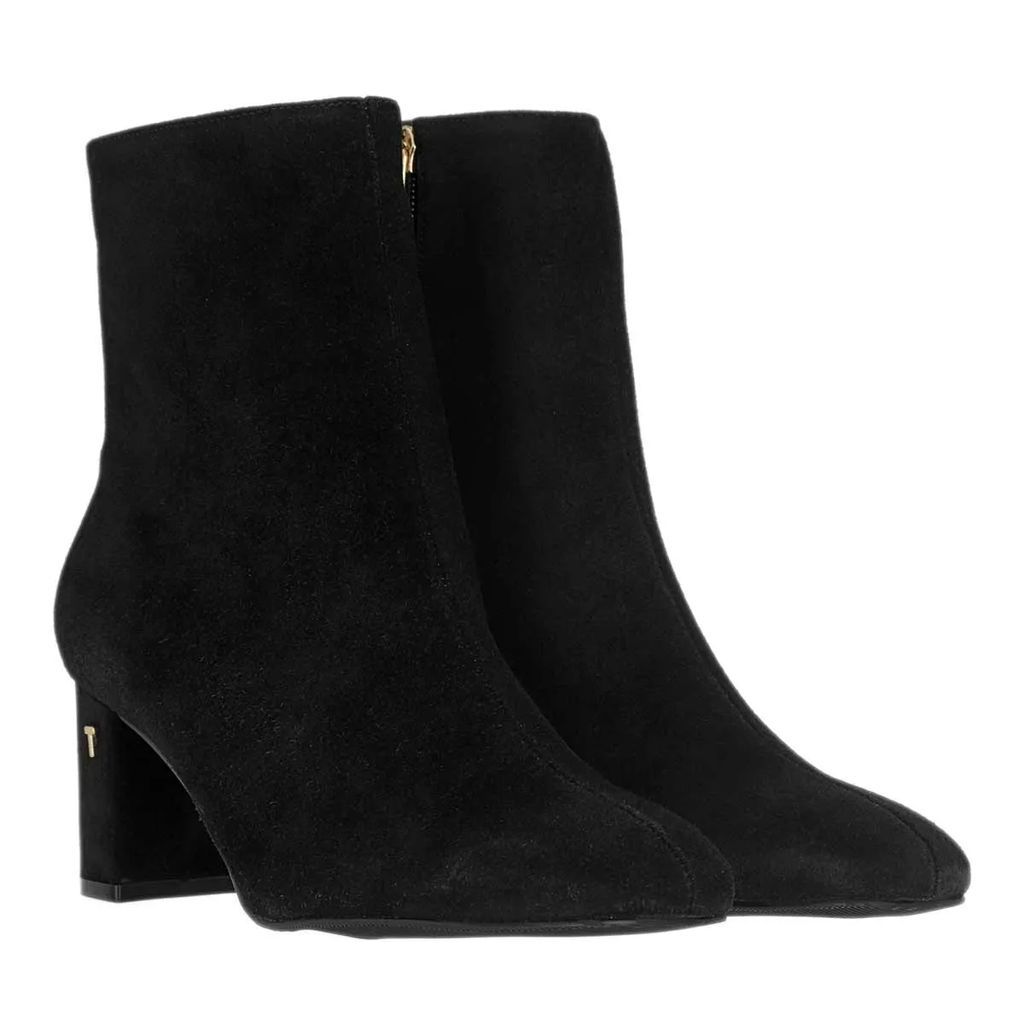 Boots & Ankle Boots - Neomie Suede Block Heel Ankle Boot - black - Boots & Ankle Boots for ladies