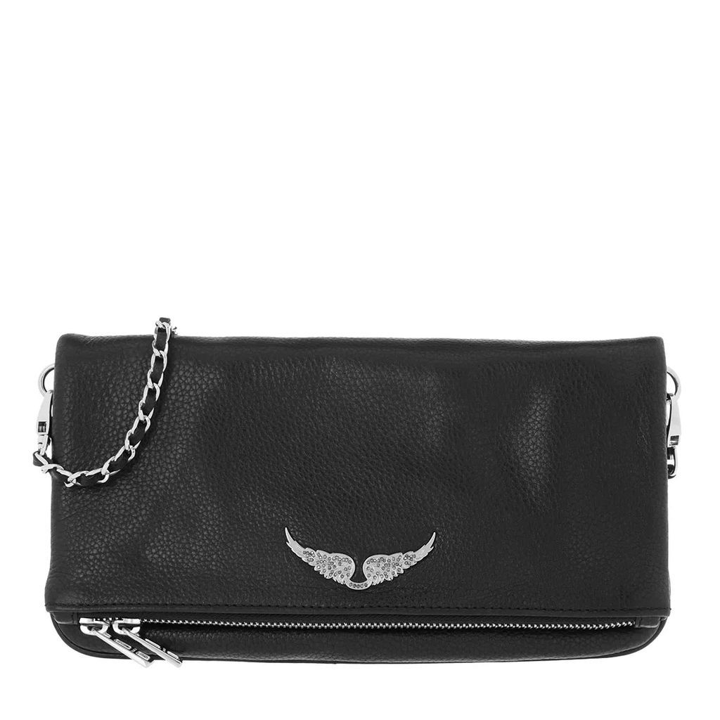 Crossbody Bags - Rock Grained Leather - black - Crossbody Bags for ladies