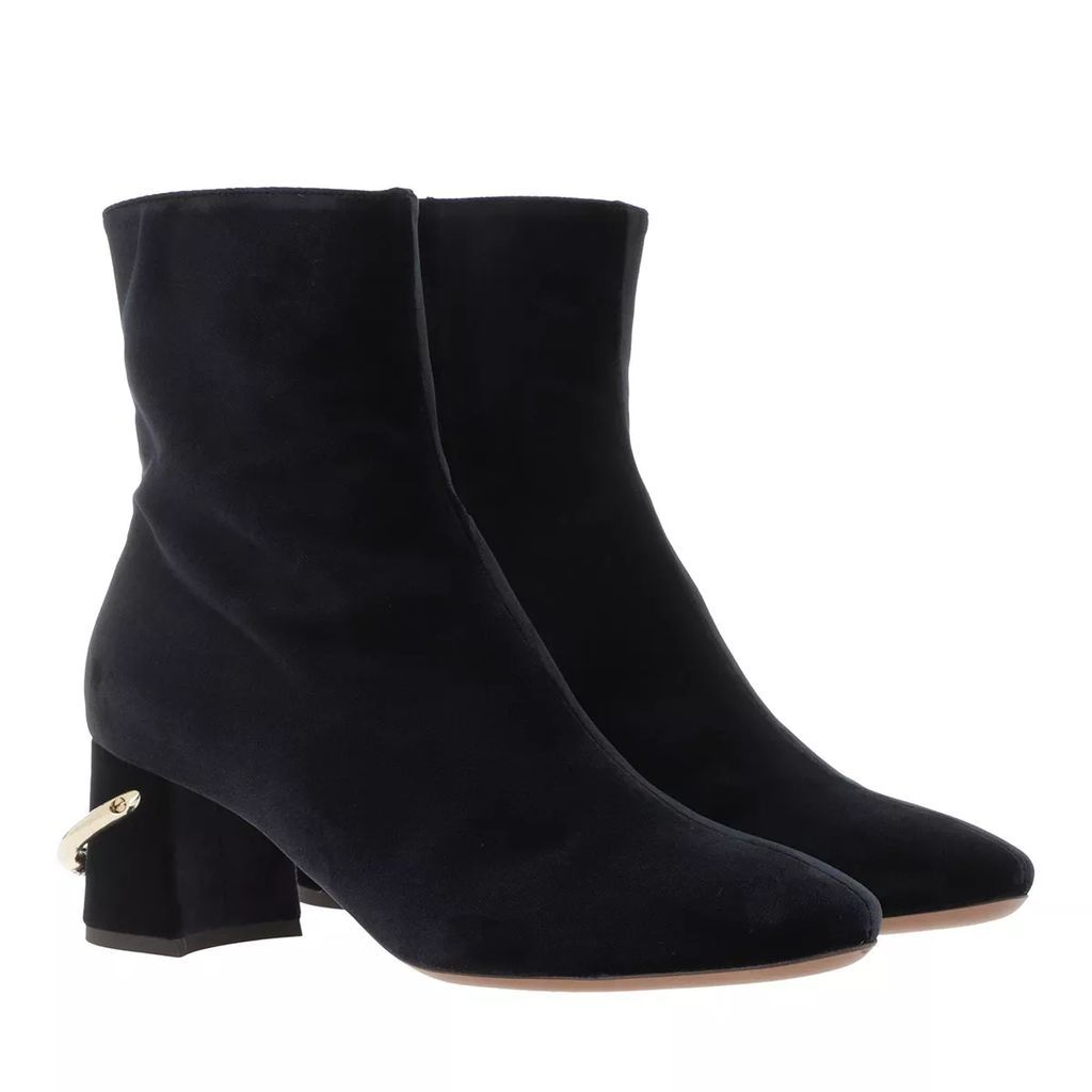 Boots & Ankle Boots - Ankle Boot Zip Velvet - blue - Boots & Ankle Boots for ladies