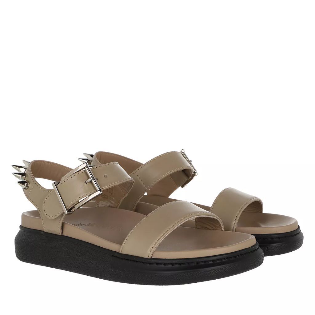 Sandals - Stud Sandals Leather - beige - Sandals for ladies