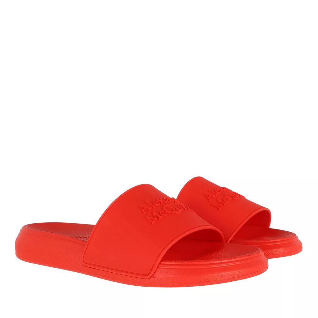 Sandals - Slide Sandals - red - Sandals for ladies