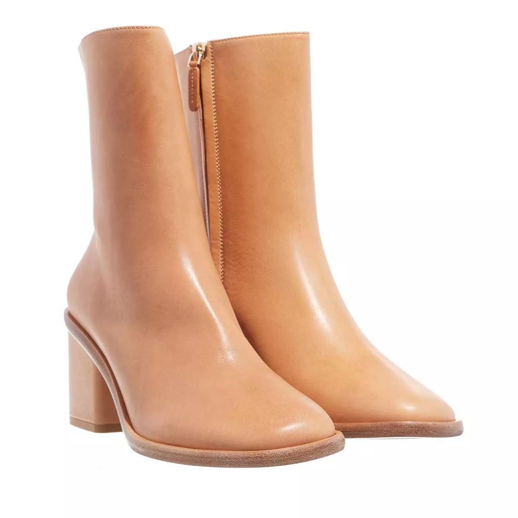 Boots & Ankle Boots - Block Heel Ankle Boots - brown - Boots & Ankle Boots for ladies