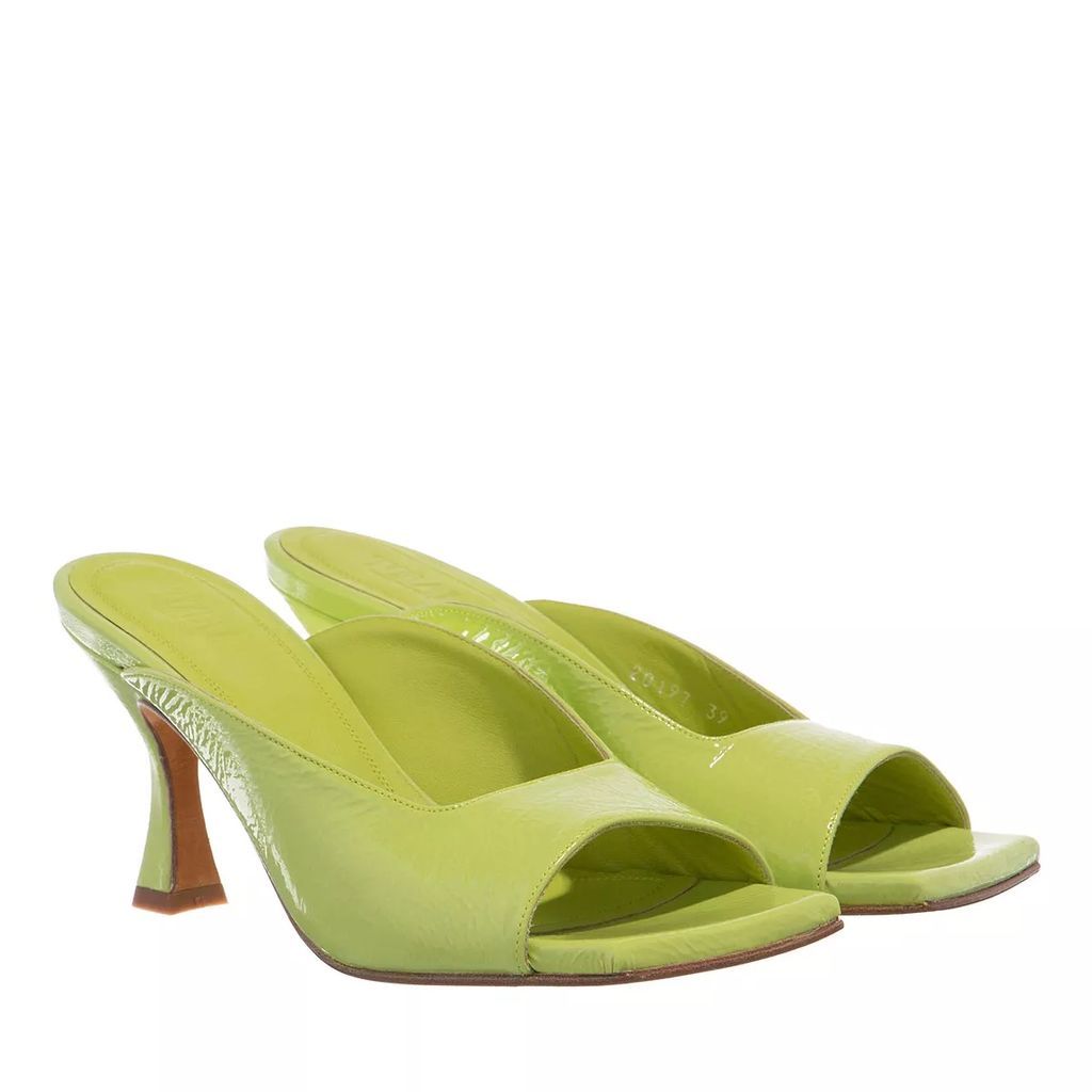 Sandals - Toral Textured Leather Sandals - green - Sandals for ladies