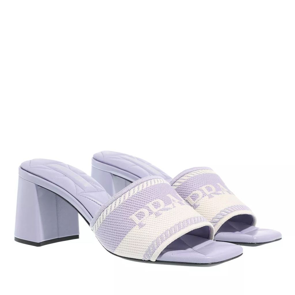 Sandals - Embroidered Logo Sandals - violet - Sandals for ladies