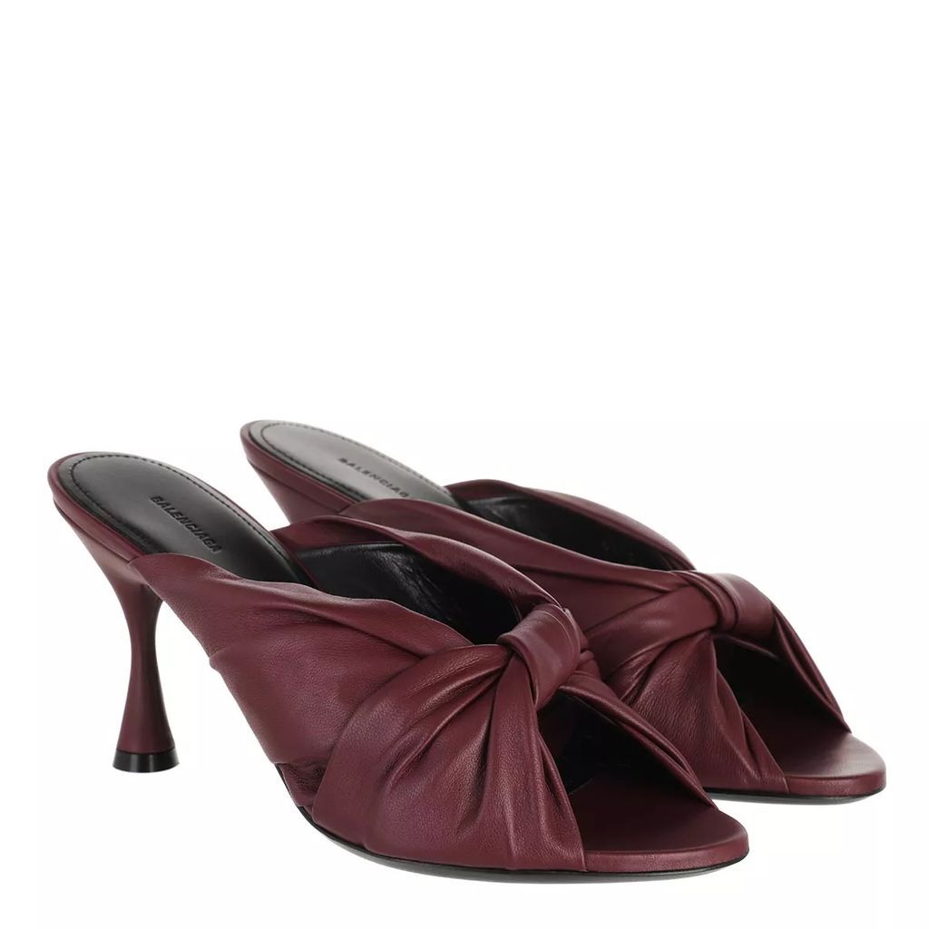 Slipper & Mules - Drapy Sandal Leather - violet - Slipper & Mules for ladies