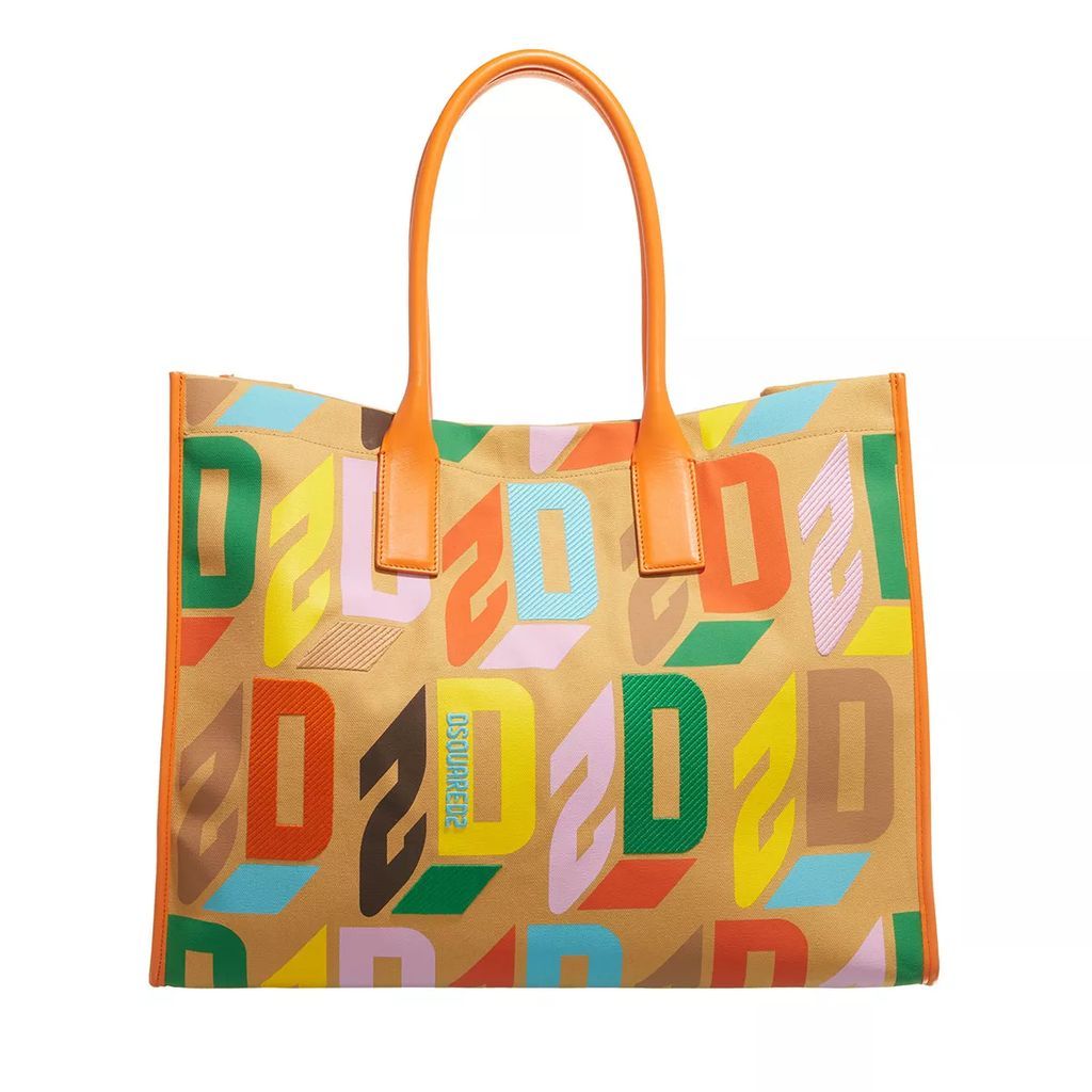 Shopping Bags - Shopper Canvas Monogram Embroidery - colorful - Shopping Bags for ladies