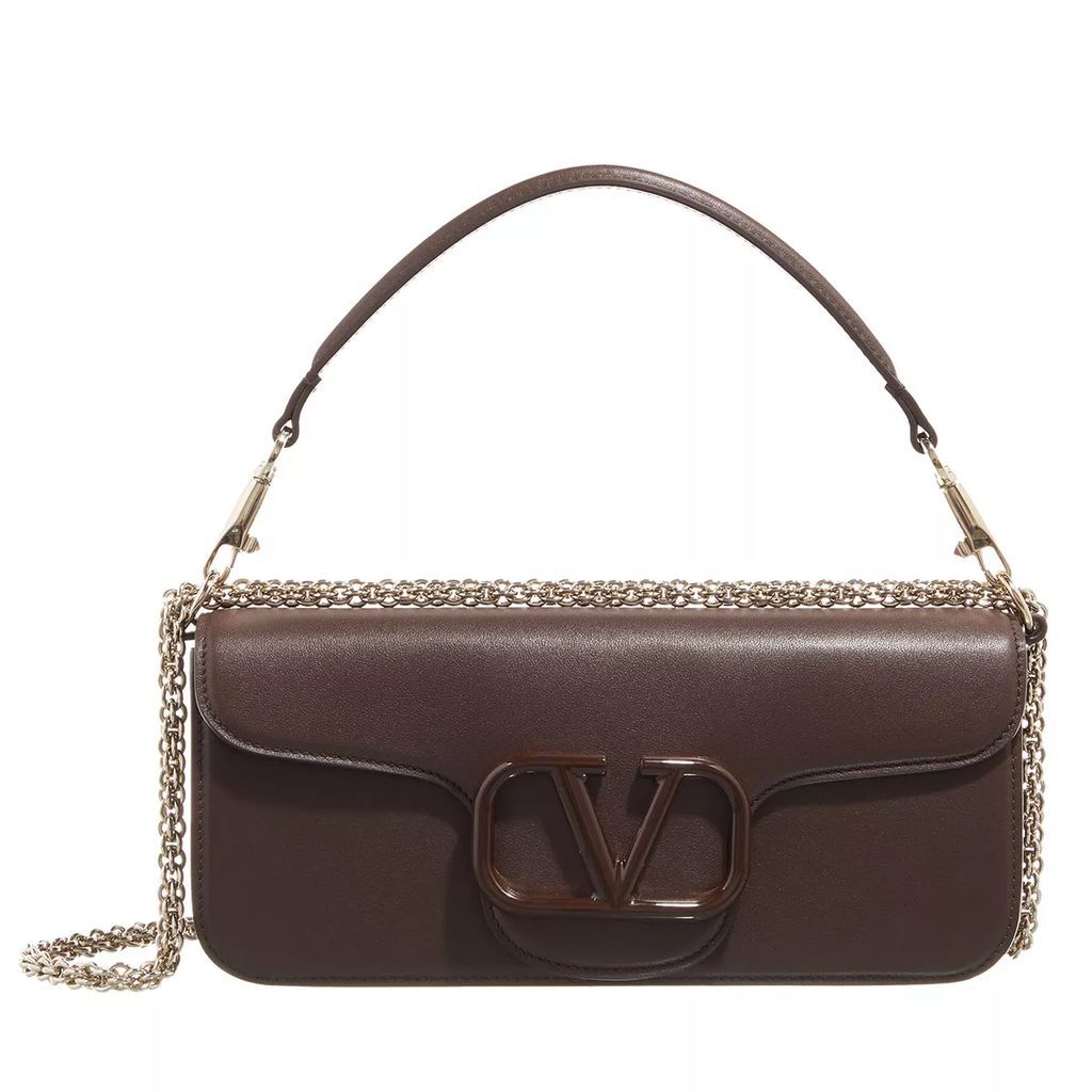 Crossbody Bags - V-Logo Satchel Bag - brown - Crossbody Bags for ladies