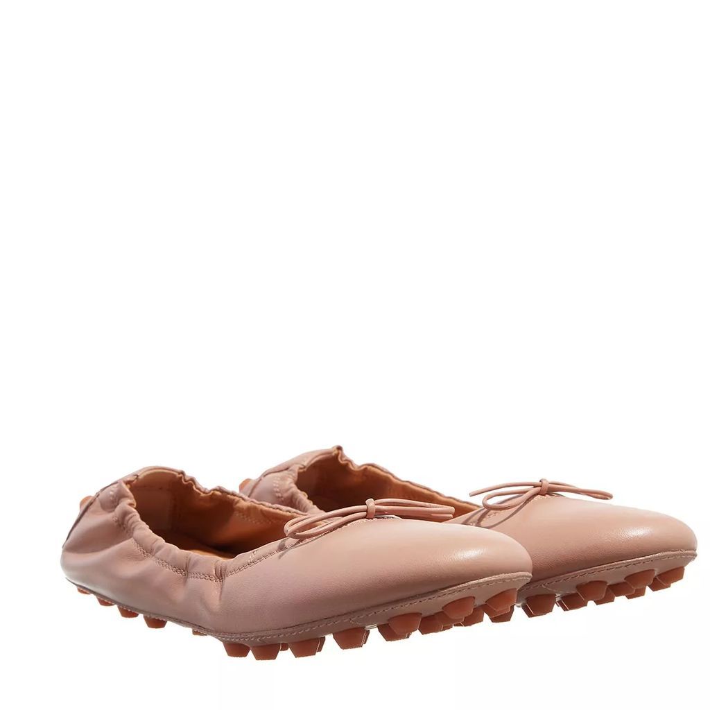 Loafers & Ballet Pumps - Ballerinas Bubble In Leather - rose - Loafers & Ballet Pumps for ladies