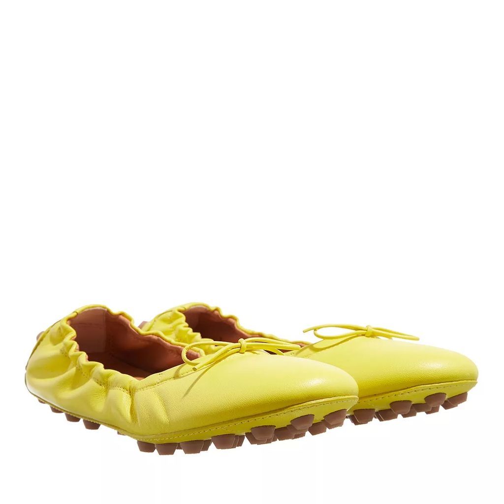Loafers & Ballet Pumps - Leather Ballerinas Bubble Loafer - yellow - Loafers & Ballet Pumps for ladies