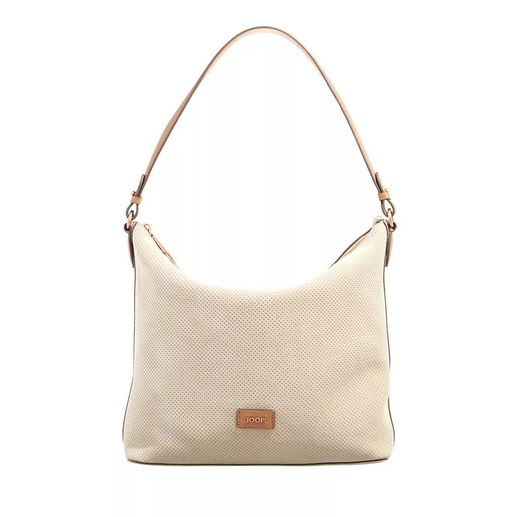 Hobo Bags - Perforare Janna Hobo Lvz - beige - Hobo Bags for ladies