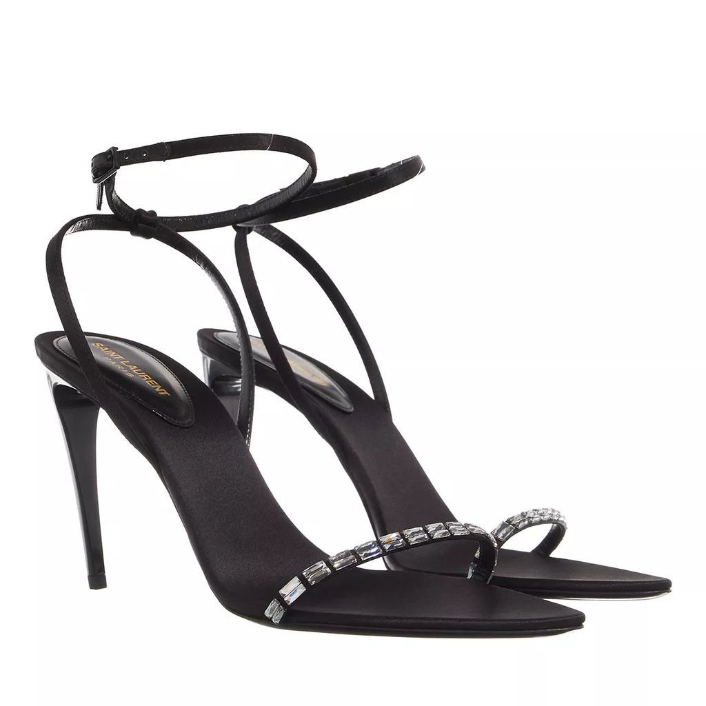 Sandals - Gloria Embellished Heeled Sandals - black - Sandals for ladies