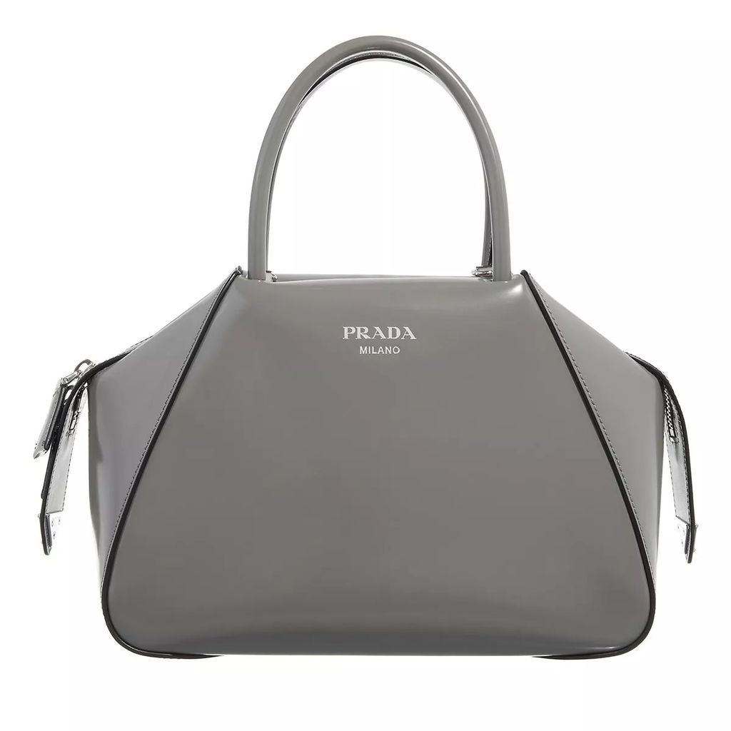 Satchels - Small Prada Supernova Handbag In Leather - grey - Satchels for ladies