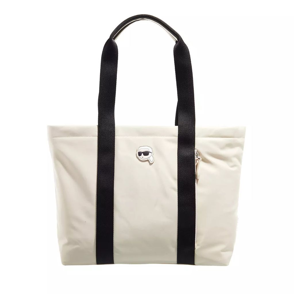 Tote Bags - Ikonik 2.0 Nylon Zip Tote - beige - Tote Bags for ladies