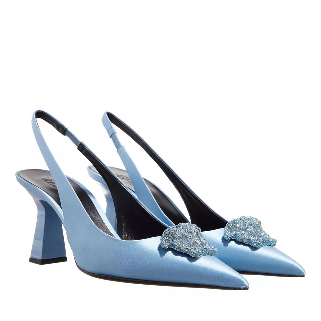 Pumps & High Heels - La Medusa Satin Slingsback Pumps - blue - Pumps & High Heels for ladies