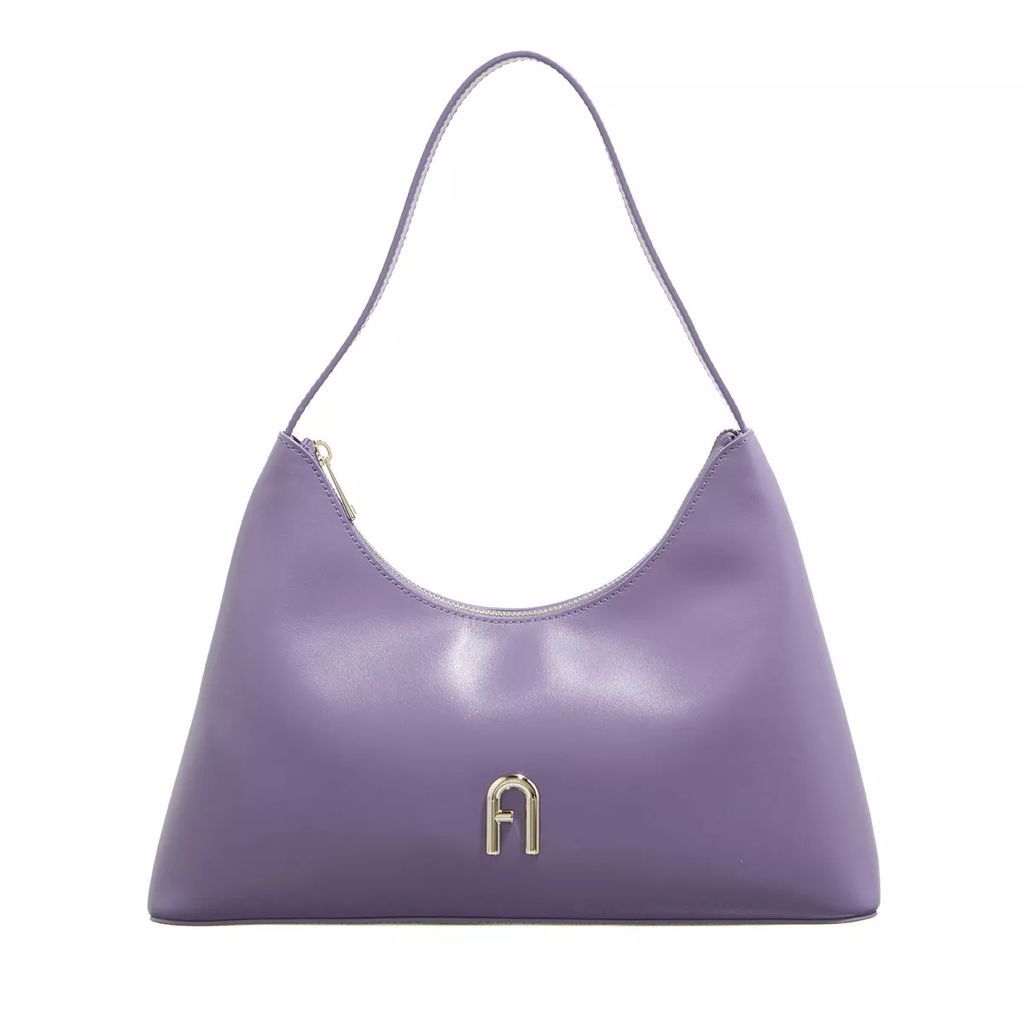 Hobo Bags - Furla Diamante S Shoulder Bag - Vitello Roma - violet - Hobo Bags for ladies
