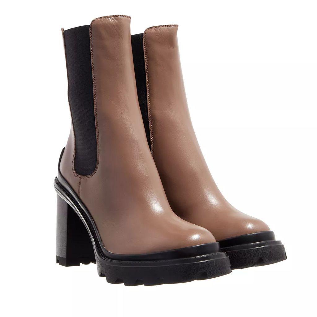 Boots & Ankle Boots - Heeled Boots Leather - brown - Boots & Ankle Boots for ladies