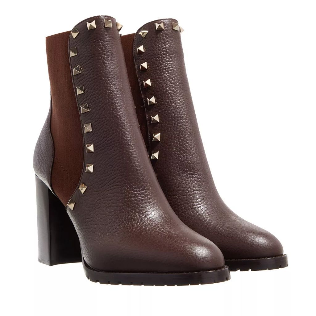Boots & Ankle Boots - Rockstud Ankle Boot - brown - Boots & Ankle Boots for ladies