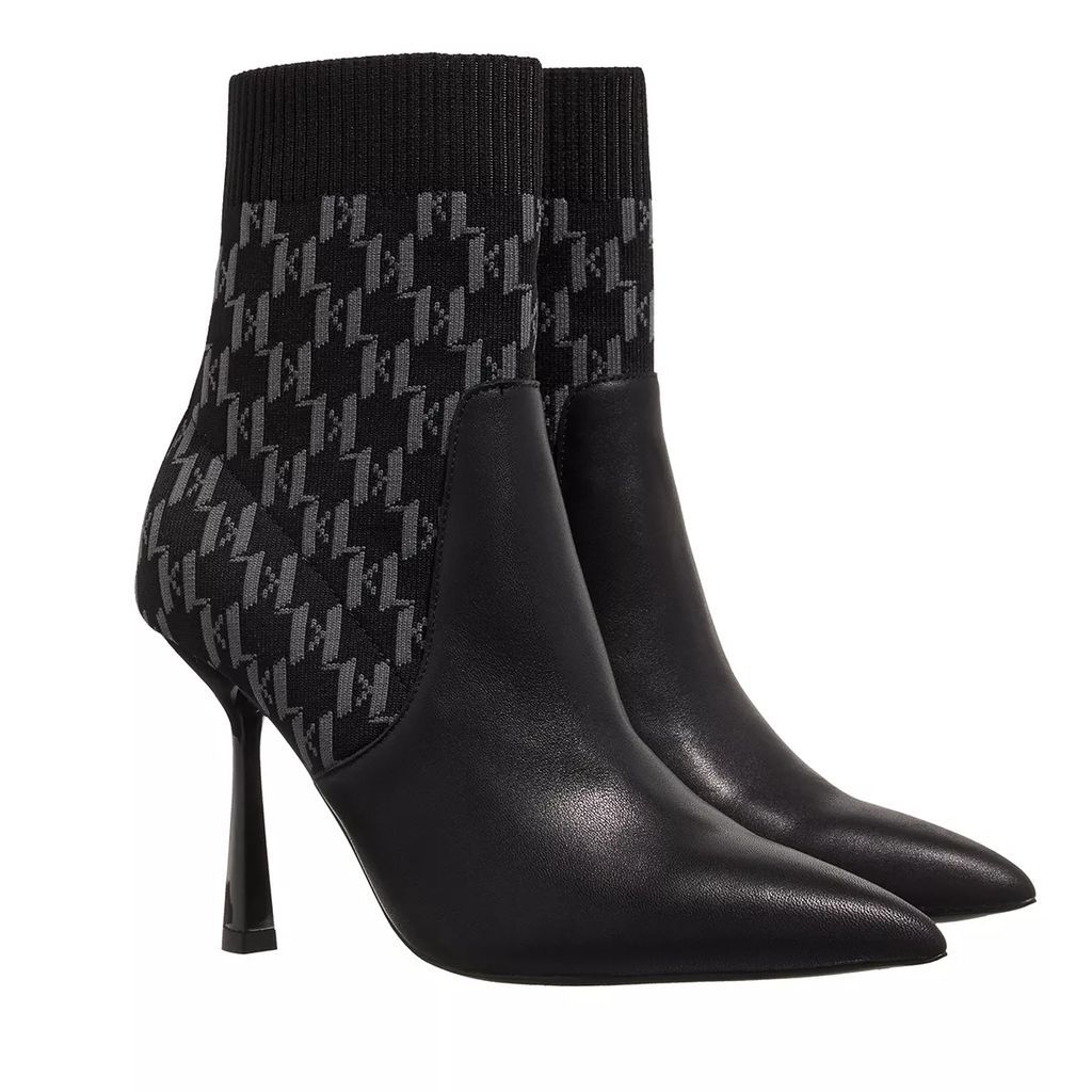 Boots & Ankle Boots - Pandara Monogram Knit Ankle - black - Boots & Ankle Boots for ladies