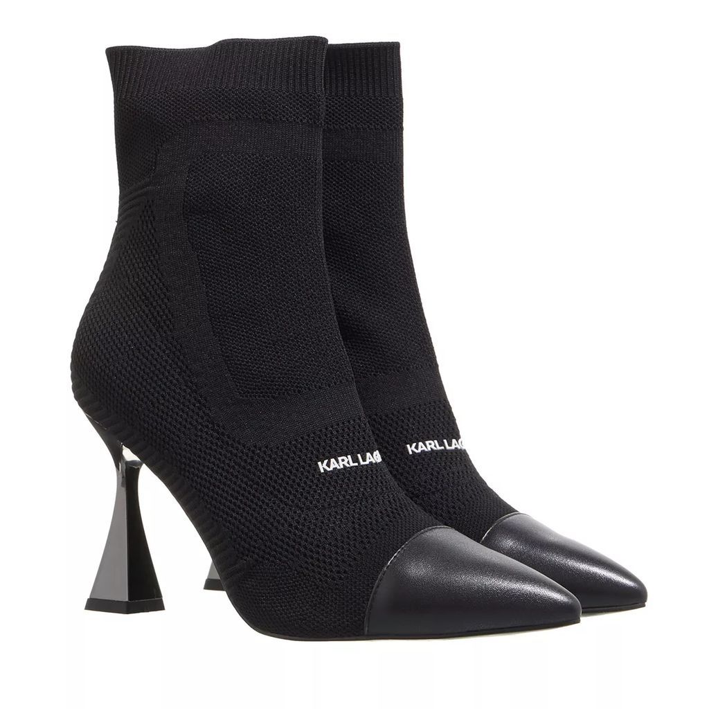 Boots & Ankle Boots - Debut Mix Knit Ankle Boot - black - Boots & Ankle Boots for ladies