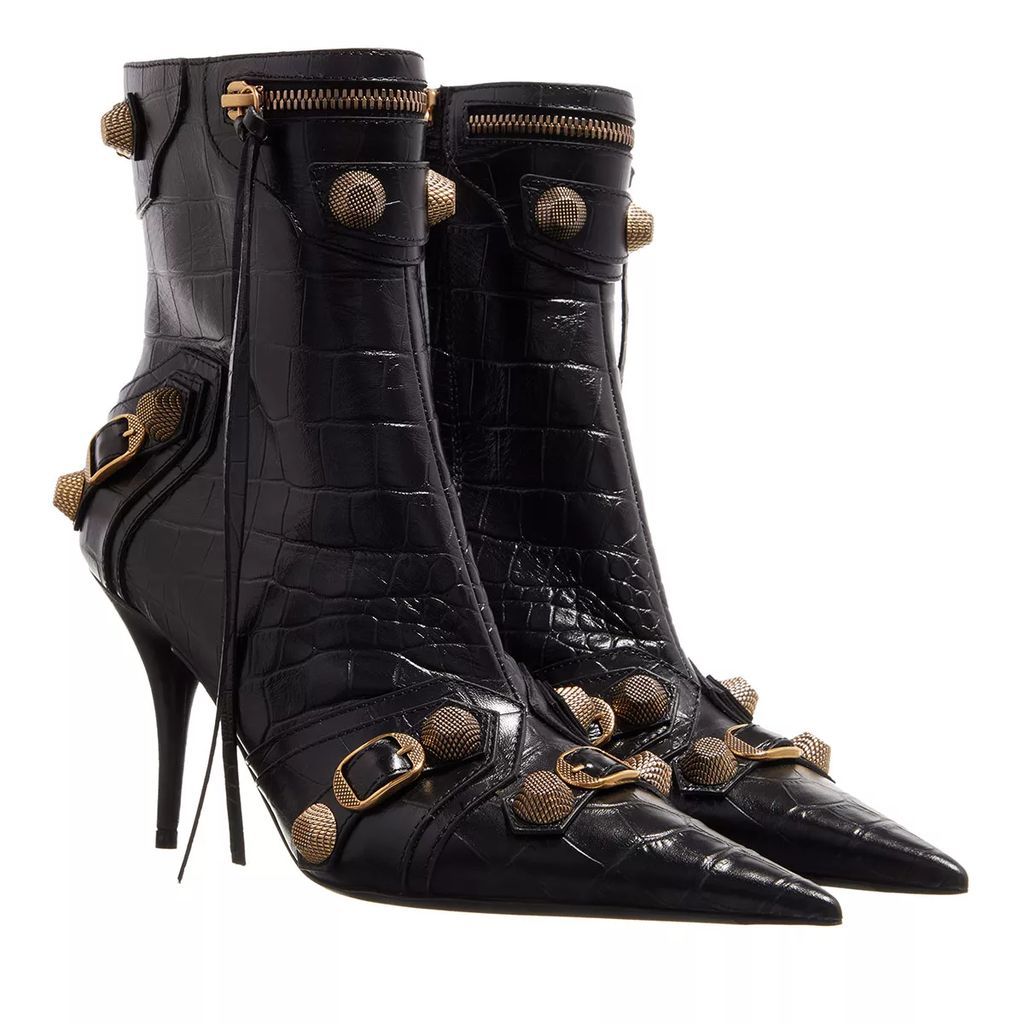 Boots & Ankle Boots - Women´s Cagole Bootie Crocodile Embossed - black - Boots & Ankle Boots for ladies