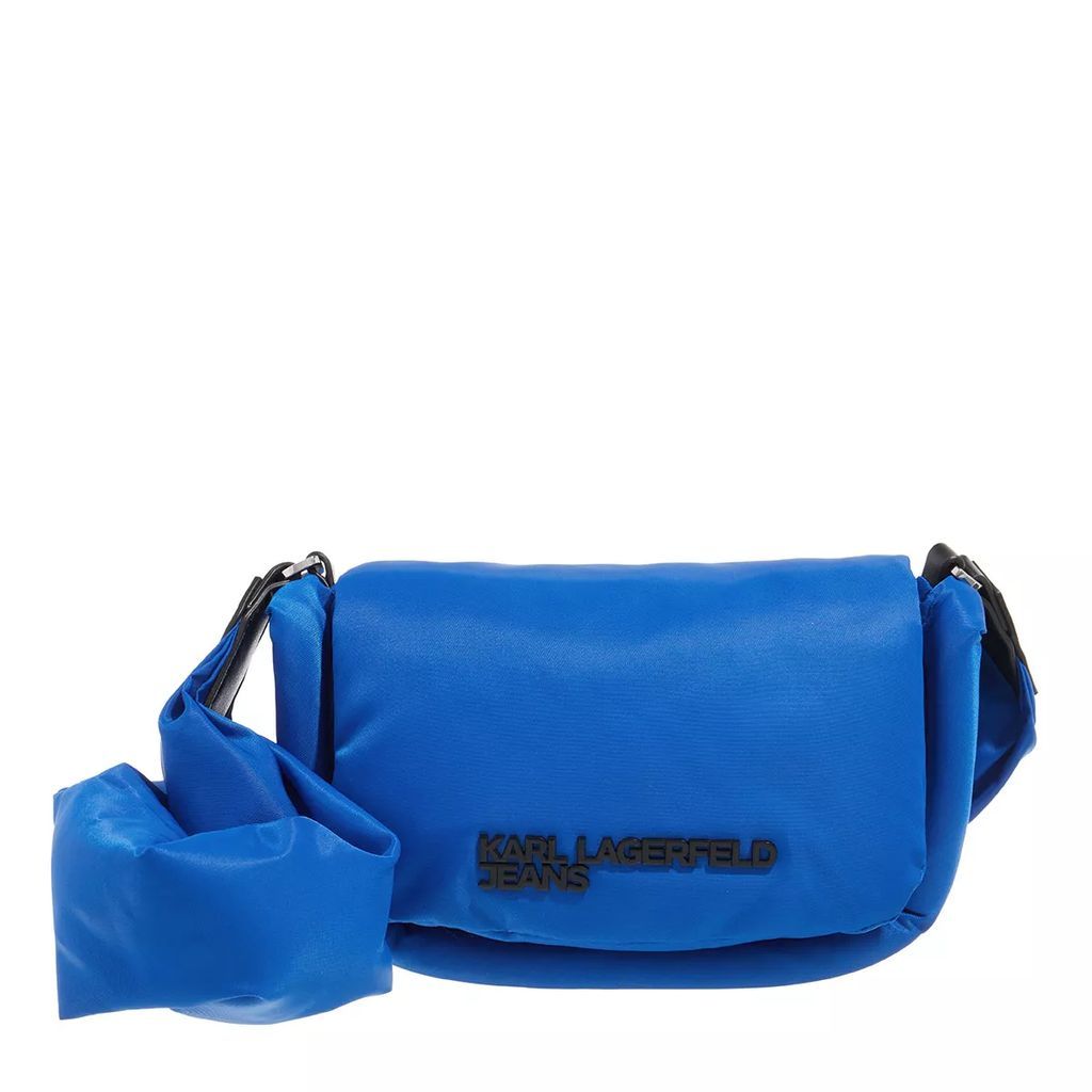 Crossbody Bags - Padded Nylon Pouchette - blue - Crossbody Bags for ladies