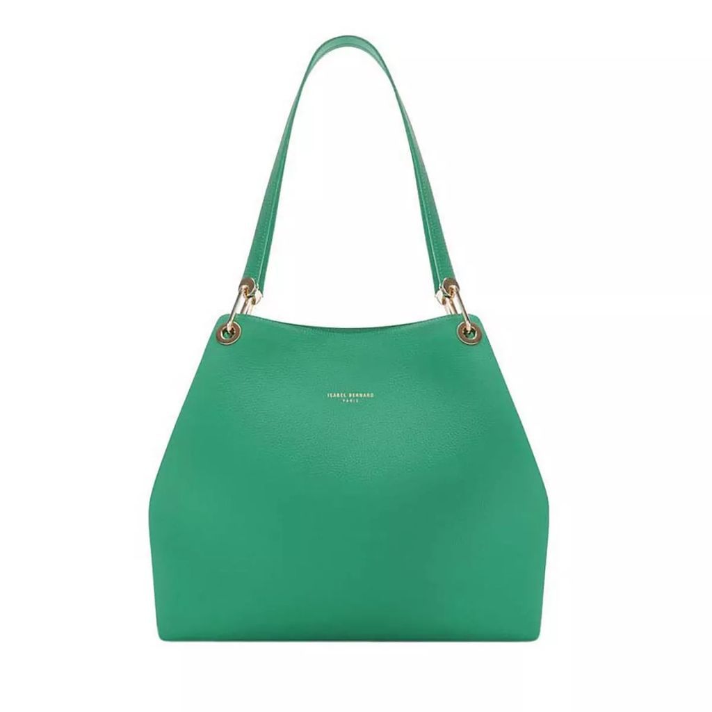 Hobo Bags - Femme Forte Annabelle green calfskin leather shoul - green - Hobo Bags for ladies