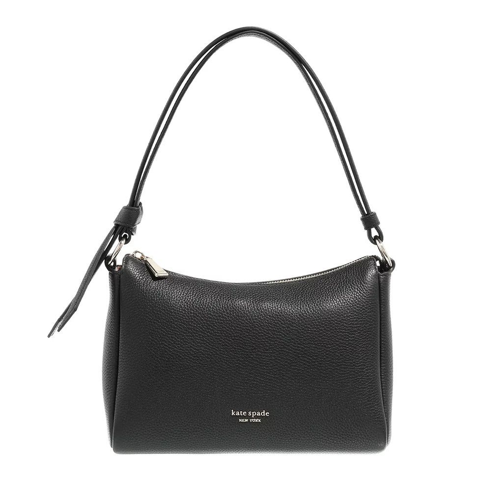 Hobo Bags - Knott Pebbled Leather - black - Hobo Bags for ladies