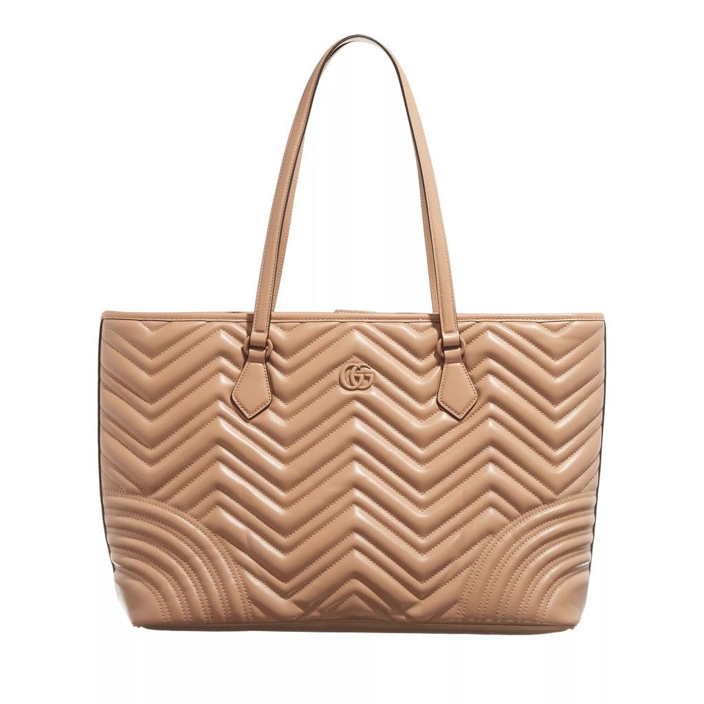 Shopping Bags - GG Marmont Large Shopping Bag Matelassé Leather - beige - Shopping Bags for ladies