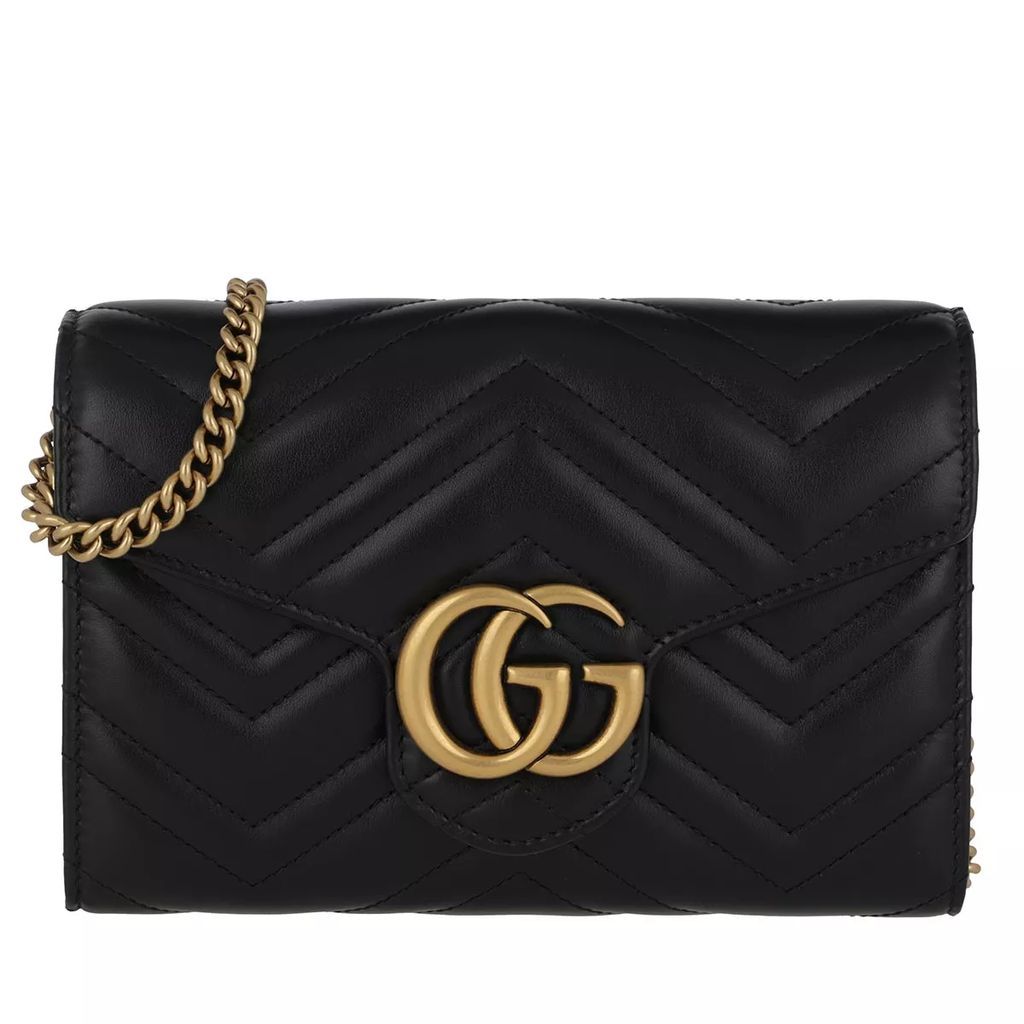 Crossbody Bags - GG Marmont Mini Crossbody Bag Leather - black - Crossbody Bags for ladies