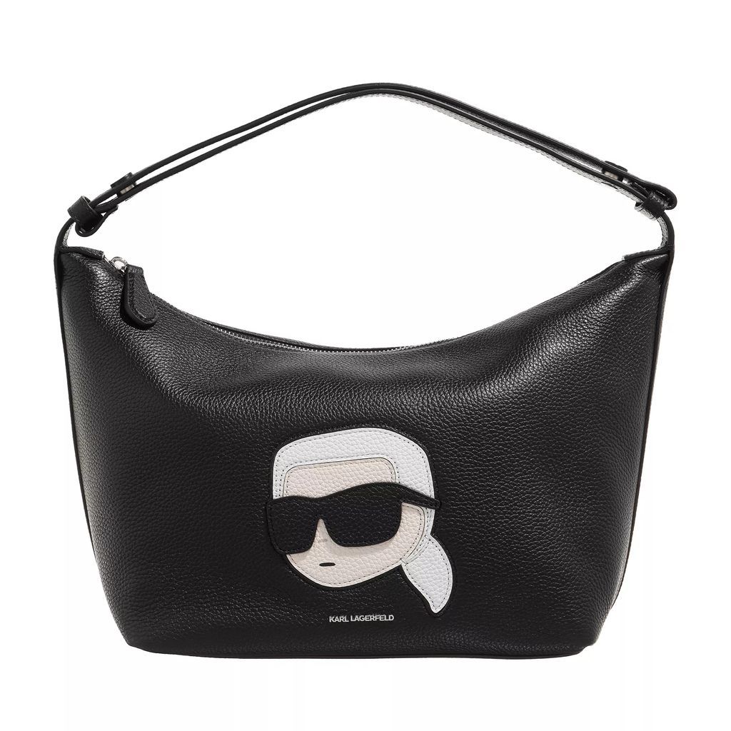 Hobo Bags - Ikonik 2.0 Lea Zip Sb Grainy - black - Hobo Bags for ladies