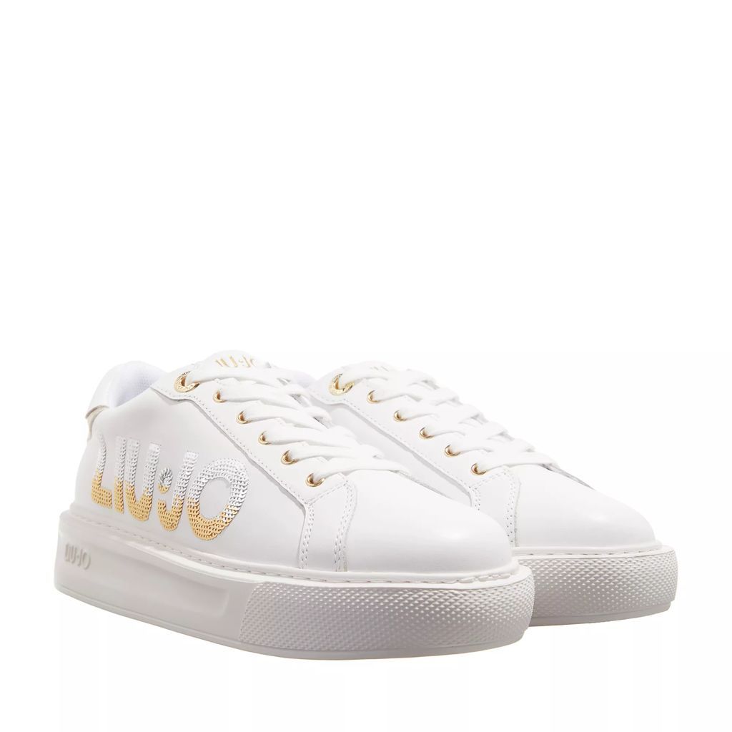 Sneakers - Kylie 22  Sneaker Calf Leather Sequins - white - Sneakers for ladies