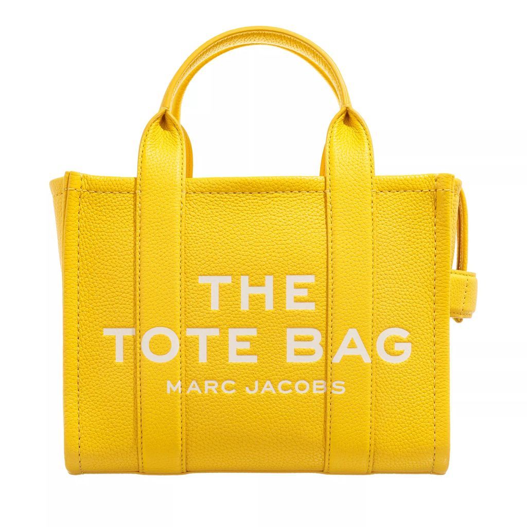 Tote Bags - The Leather Mini Tote Bag - yellow - Tote Bags for ladies