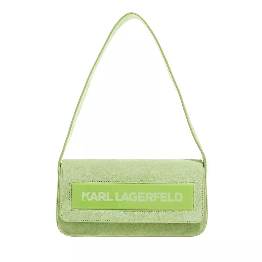 Hobo Bags - Essential K Md Flap Shb Sued - green - Hobo Bags for ladies