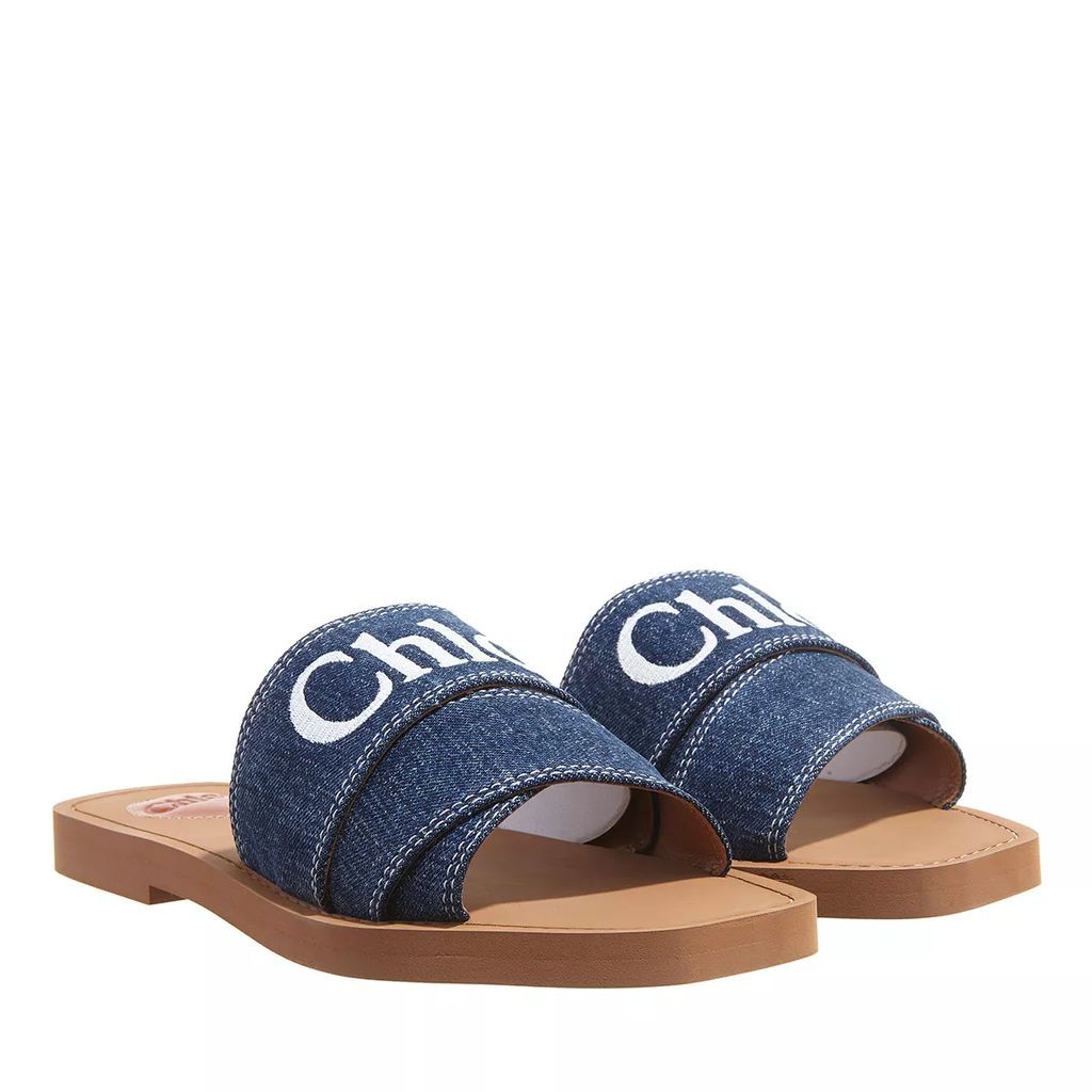 Sandals - Woody Flat Mules - blue - Sandals for ladies