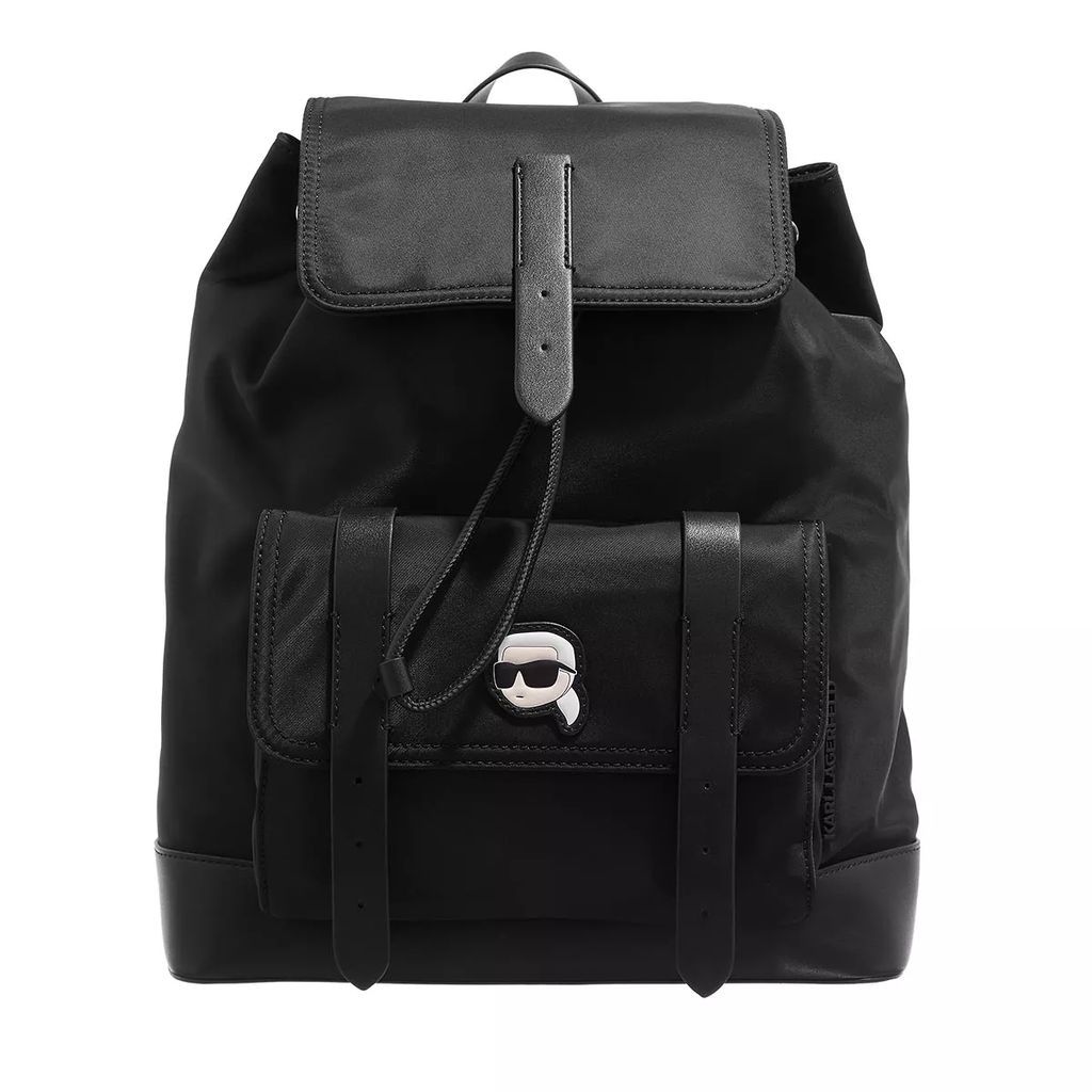 Backpacks - K/Ikonik 2.0 Nylon Flap Bp - black - Backpacks for ladies