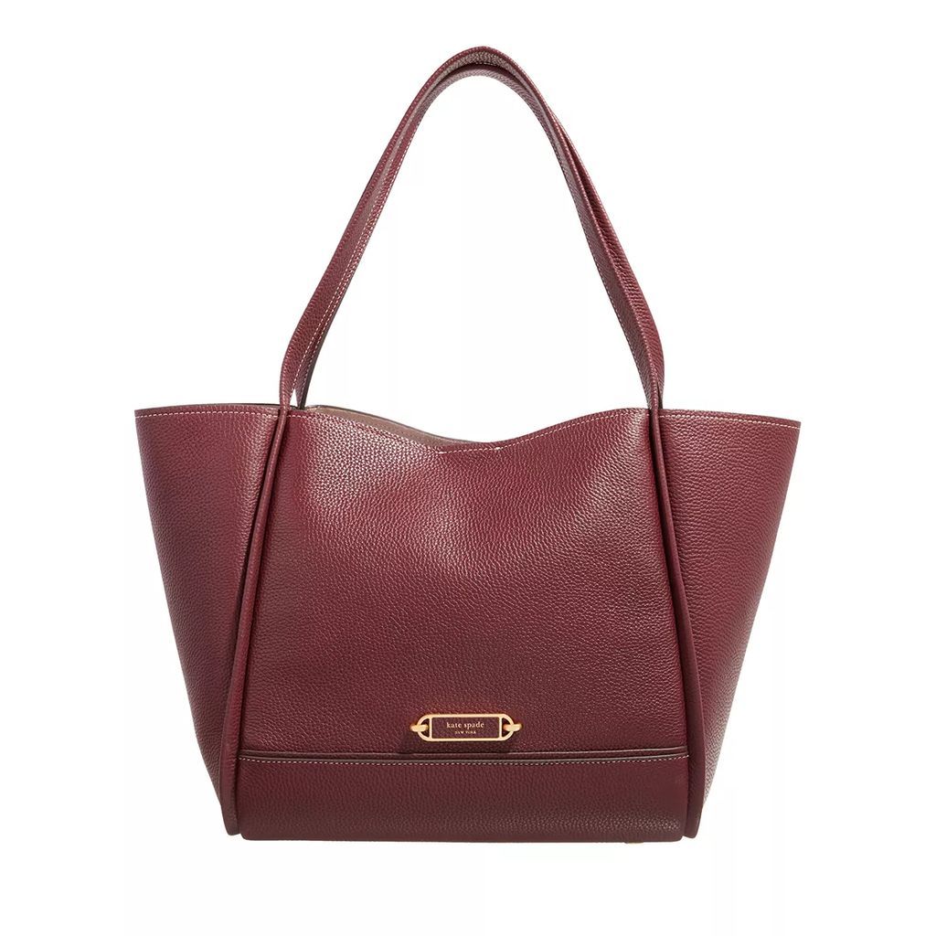 Tote Bags - Gramercy Pebbled Leather - red - Tote Bags for ladies