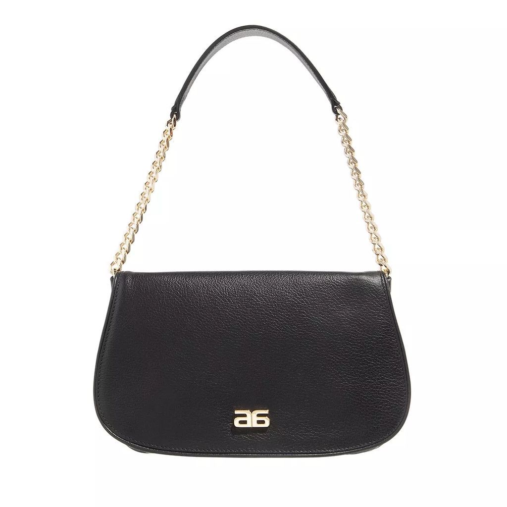 Hobo Bags - Umhängetasche Clara/ Black/Gold - black - Hobo Bags for ladies