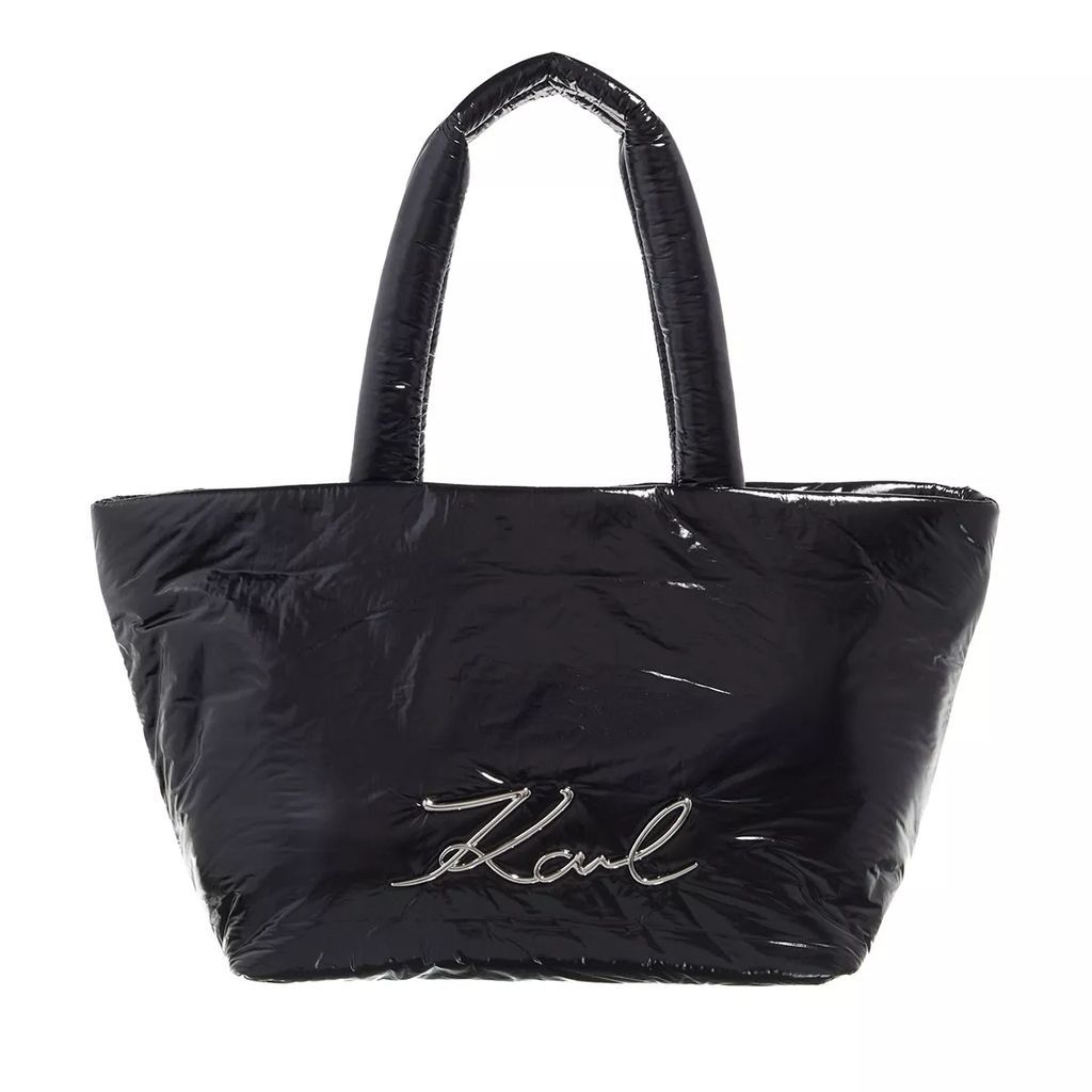 Tote Bags - K/Signature Soft Md Tote Nylon - black - Tote Bags for ladies