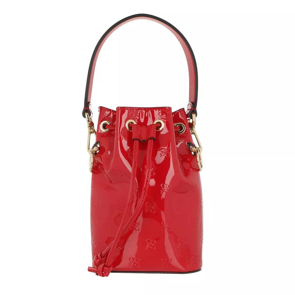 Bucket Bags - Mon Tresor Bucket Bag Patent Leather - red - Bucket Bags for ladies