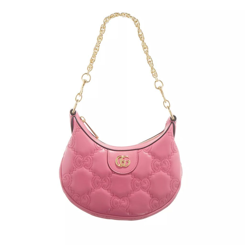 Crossbody Bags - Mini GG Shoulder Bag Matelassé Leather - pink - Crossbody Bags for ladies