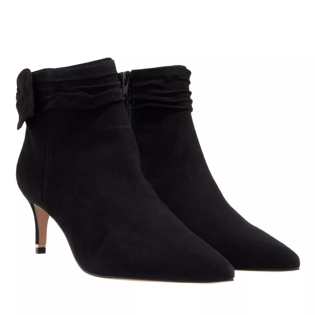 Boots & Ankle Boots - Yona Suede Bow Detail Ankle Boot - black - Boots & Ankle Boots for ladies