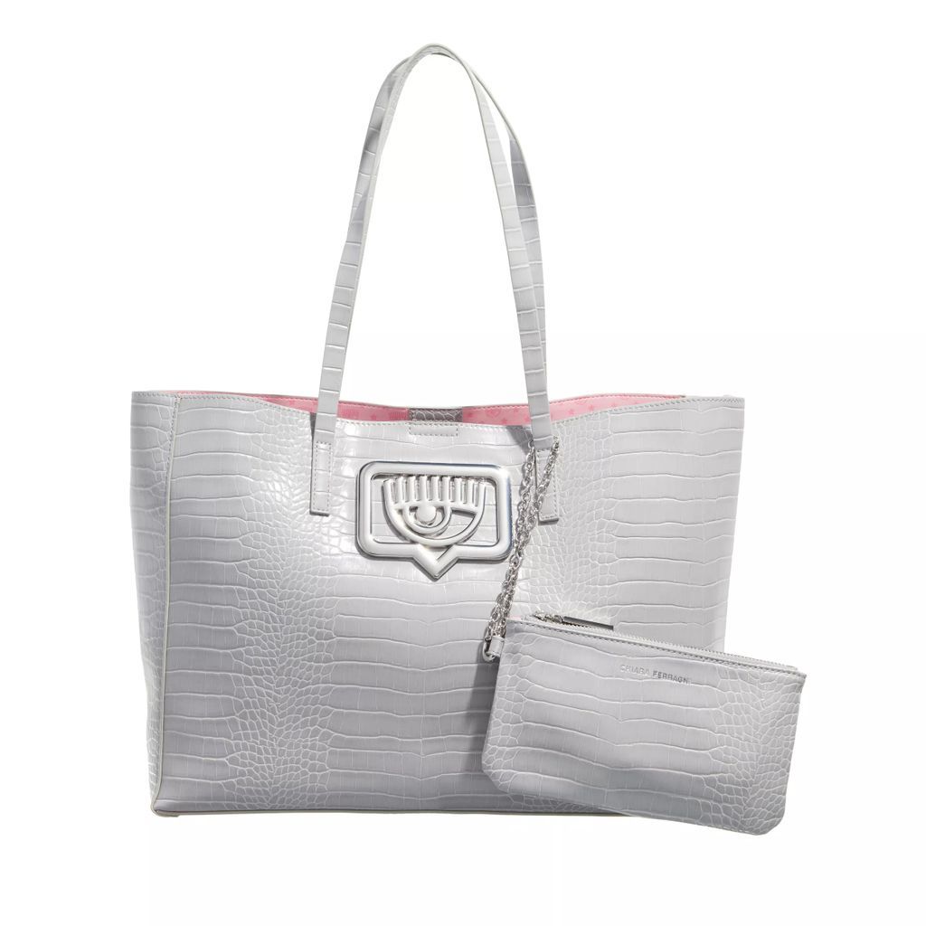 Shopping Bags - Range B - Eyelike Buckle, Sketch 03 Bags - grey - Shopping Bags for ladies