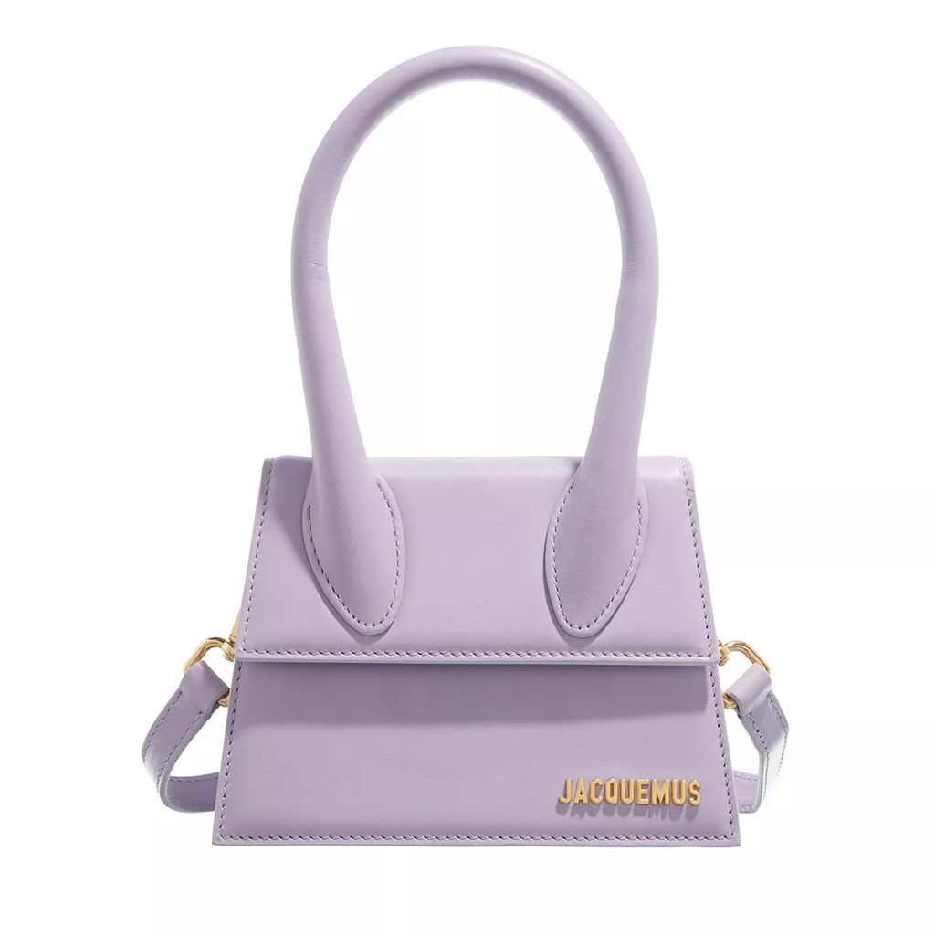 Tote Bags - Le Chiquito Moyen Top Handle Bag Leather - violet - Tote Bags for ladies