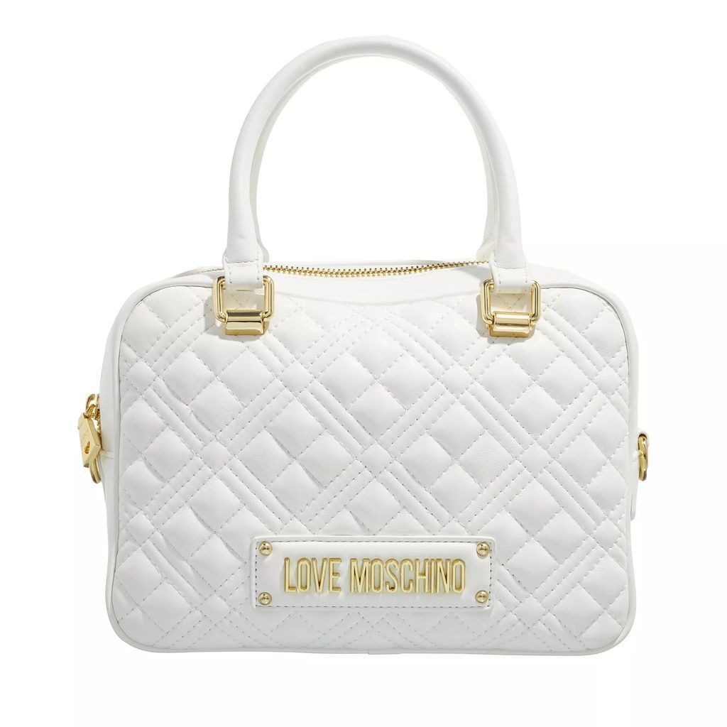 Satchels - Quilted Bag - white - Satchels for ladies