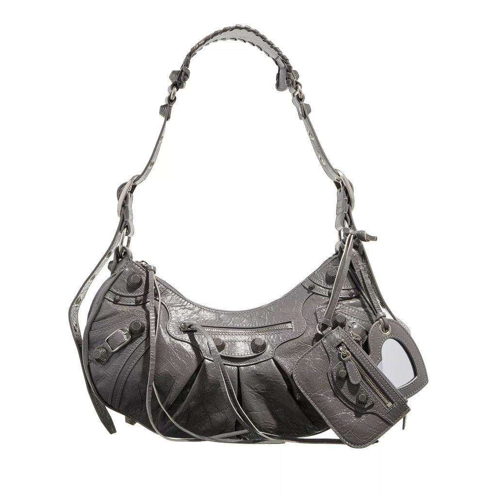 Hobo Bags - Le Cagole Small Shoulder Bag - grey - Hobo Bags for ladies