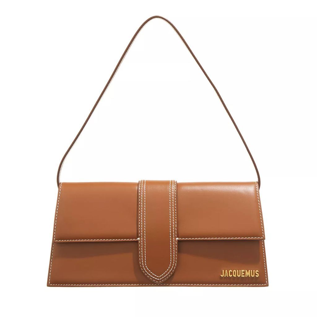Hobo Bags - Le Bambino Long Flap Bag Leather - brown - Hobo Bags for ladies